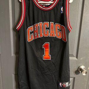 Adidas Black and Red NBA Jersey
